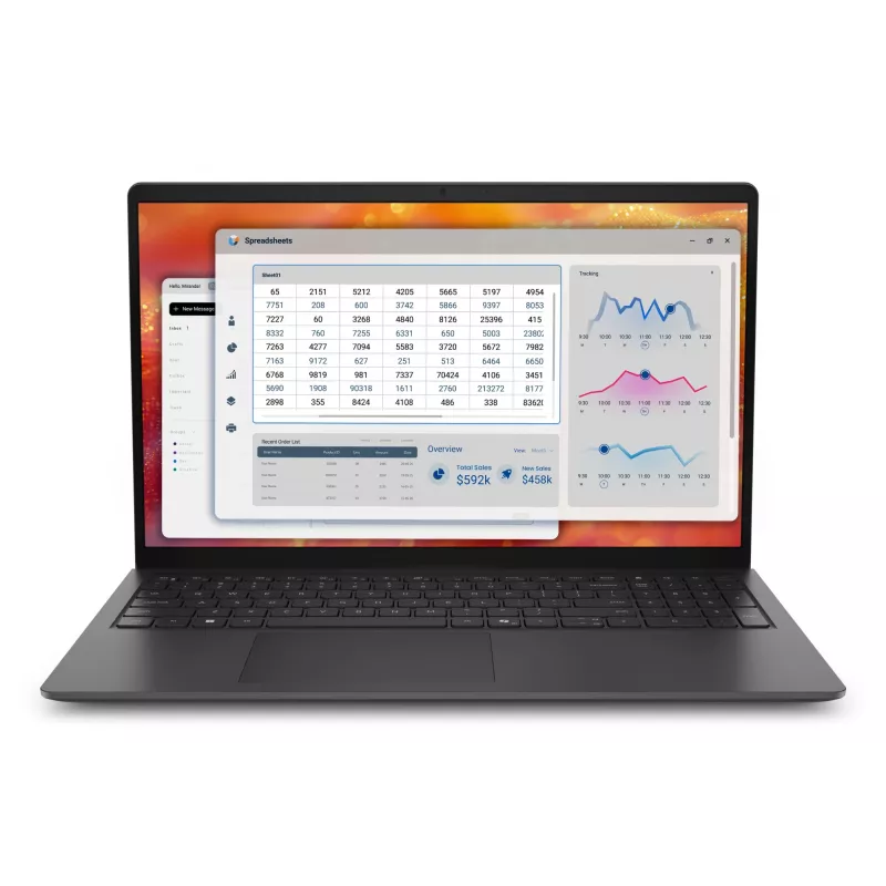 DELL Pro 15 Essential PV15265 AMD Ryzen™ 5 130 sülearvuti 39,6 cm (15,6-tolline) Full HD 16 GB DDR5-SDRAM 1 TB SSD Wi-Fi 6 (802.11ax) Windows 11 Pro saksa must