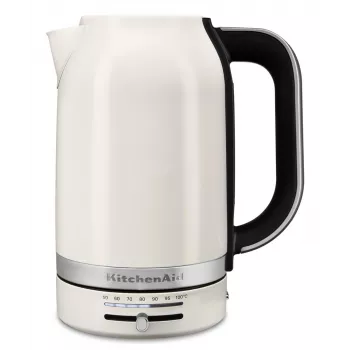 KitchenAid 5KEK1701EPL veekeetja 1,7 L 2400 W Must, Roostevaba teras, Valge