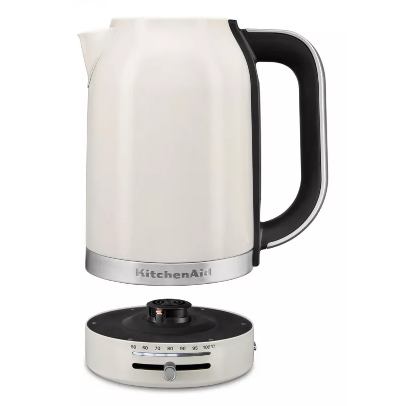 KitchenAid 5KEK1701EPL veekeetja 1,7 L 2400 W Must, Roostevaba teras, Valge