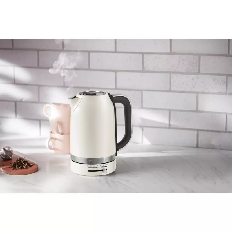 KitchenAid 5KEK1701EPL veekeetja 1,7 L 2400 W Must, Roostevaba teras, Valge