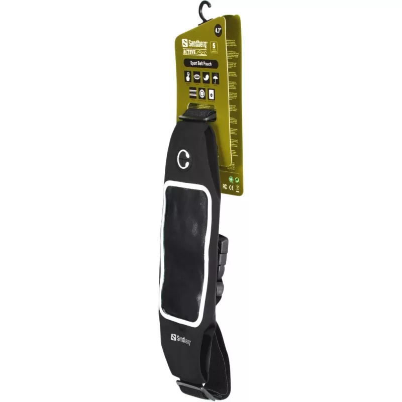 Sandberg Sport Vöökott 4.7 inch, Vööümbrise ümbris, Igale brändile, 11.9 cm (4.7 tolli), Must