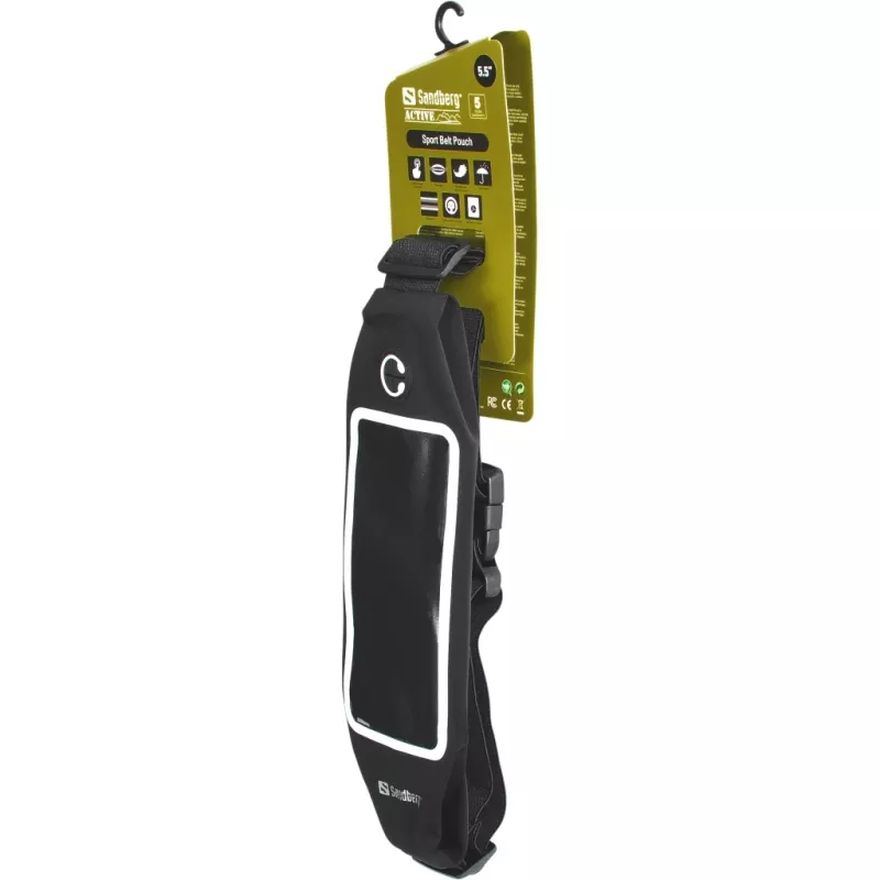 Sandberg Sport vöökott 5.5 inch, vöökohale kinnitatav ümbris, igale brändile, 14 cm (5.5 tolli), must
