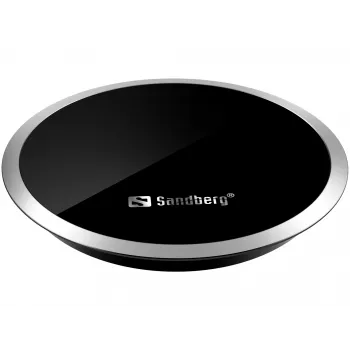 Sandberg Wireless Charger for Desk 10W, siseruumides, USB, juhtmevaba laadimine, 0,8 m, must