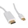 Sandberg MiniDP 1.2 > HDMI 4K 2 m, 2 m, Mini DisplayPort, HDMI, Isane, Isane, Valge