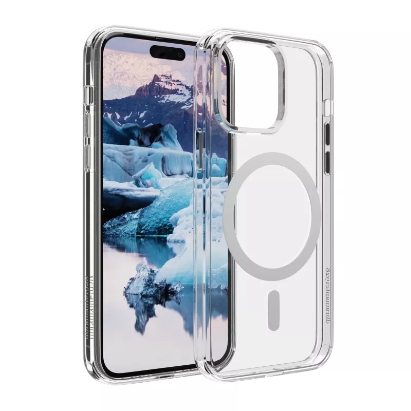 dbramante1928 Iceland Pro MagSafe-ühilduv - iPhone 15 Pro, ümbris, Apple, iPhone 15 Pro, läbipaistev, valge