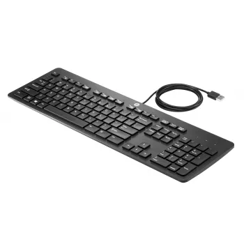 HP USB Business õhuke klaviatuur, täissuuruses (100%), juhtmega, USB, must