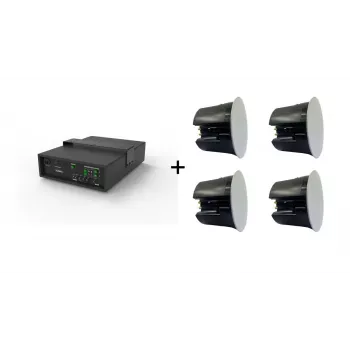 Vivolink Audiopack subwoofer 6,5 + 4 x premium 40W laekõlarit (piiratud komplekti pakkumine) Must Juhtmega ühendatav 110 W