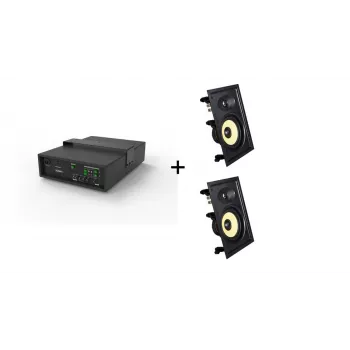 Vivolink Audiopack Subwoofer + 2 x premium in-wall speakers (Limited Bundle Pack Offer) Must Wired 110 W
