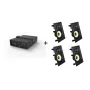 Vivolink Audiopack subwoofer + 4 x esmaklassilised seinakõlarid - (piiratud komplekti pakkumine) must juhtmega 110 W