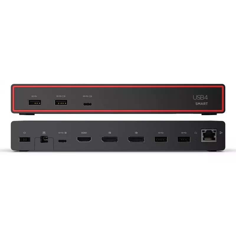 Lenovo ThinkPad USB4 Smart Dock 5500 koos 135 W adapteriga, juhtmega, must