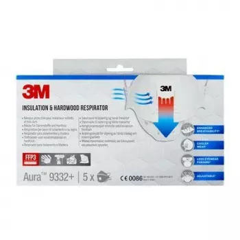 3M 9332PRO5 korduvkasutatav respiraator FFP3 Poolmaskrespiraator Õhku puhastav respiraator