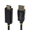 StarTech.com 2 m DisplayPort–HDMI-adapterkaabel haarduvate pistikutega, 4K 60 Hz, HDR, ühesuunaline DP–HDMI videomuundur, DP lauaarvutist HDMI monitorile