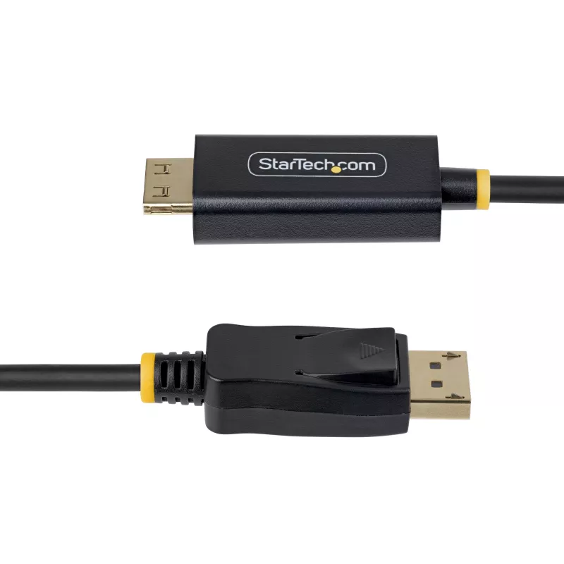 StarTech.com 2 m DisplayPort–HDMI-adapterkaabel haarduvate pistikutega, 4K 60 Hz, HDR, ühesuunaline DP–HDMI videomuundur, DP lauaarvutist HDMI monitorile