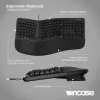 Incase Designed by Microsoft Ergonoomiline klaviatuur kontor USB QWERTY inglise must