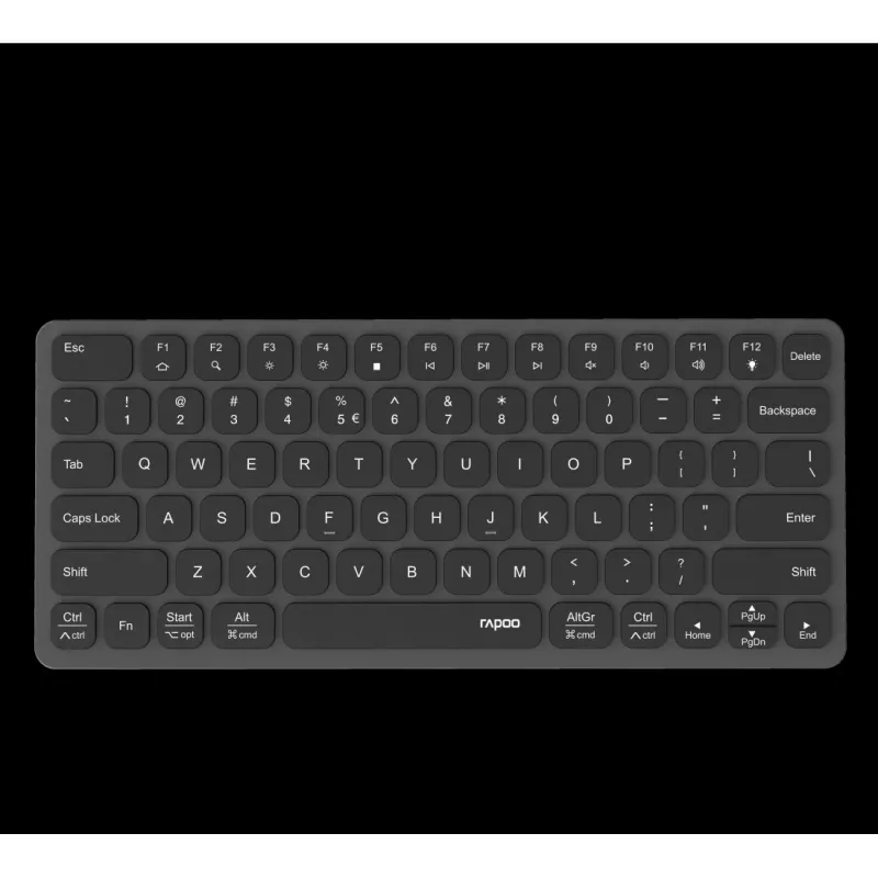 Rapoo UCK-6001 üliõhuke klaviatuur koos 8-in-1 USB-C mitmeotstarbelise adapteriga, QWERTZ