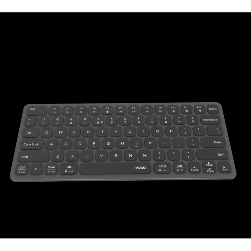 Rapoo UCK-6001 üliõhuke klaviatuur koos 8-in-1 USB-C mitmeotstarbelise adapteriga, QWERTZ