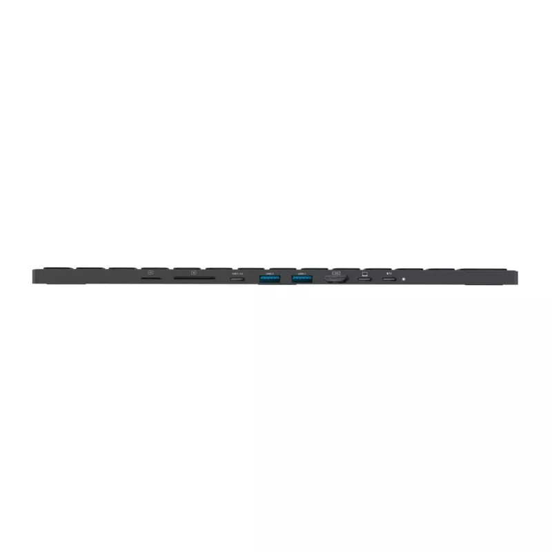 Rapoo UCK-6001 üliõhuke klaviatuur koos 8-in-1 USB-C mitmeotstarbelise adapteriga, QWERTZ