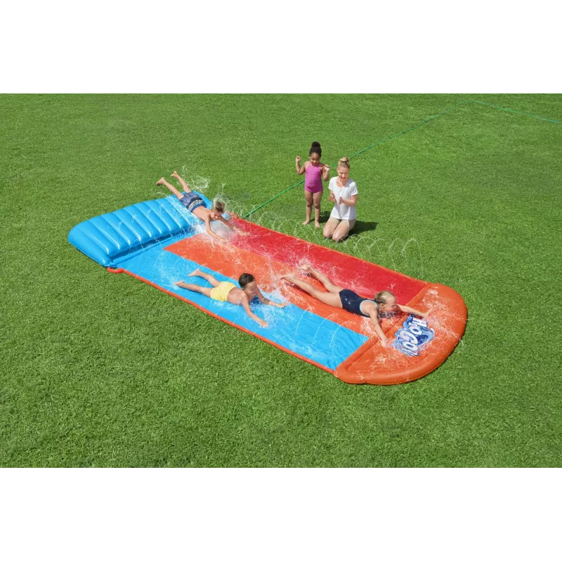 Bestway H2OGO! Triple Water Slide with Tsunami Splash Ramp 4,88 m