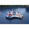 Bestway Hydro-Force Rapid Rider II kahekordne jõetorukumm, mitmevärviline, ujuv toru, muster, poistele/tüdrukutele, 180 kg, 2 inimesele