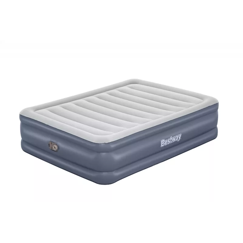 Bestway Tritech Queen täispuhutav madrats sisseehitatud vahelduvvoolupumba ja antimikroobse kattega 2,03 m x 1,52 m x 51 cm