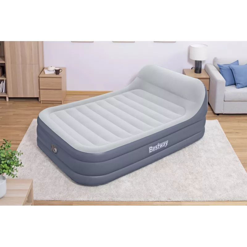 Bestway Tritech SleekFlow peatugiga õhkmadrats Queen, sisseehitatud vahelduvvoolupumba ja antimikroobse kattega, 2,26 m x 1,52 m x 84 cm
