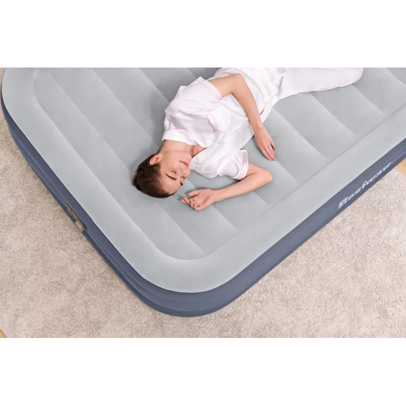 Bestway Tritech SleekFlow peatugiga õhkmadrats Queen, sisseehitatud vahelduvvoolupumba ja antimikroobse kattega, 2,26 m x 1,52 m x 84 cm