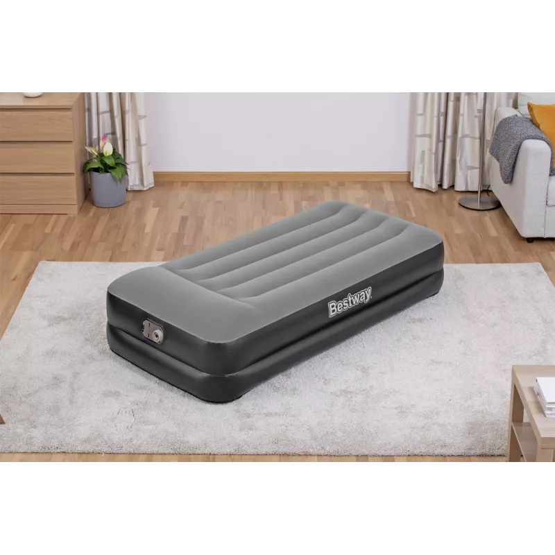 Bestway Tritech õhkmadrats Twin sisseehitatud vahelduvvoolupumbaga ja antimikroobse kattega 1,91 m x 97 cm x 46 cm