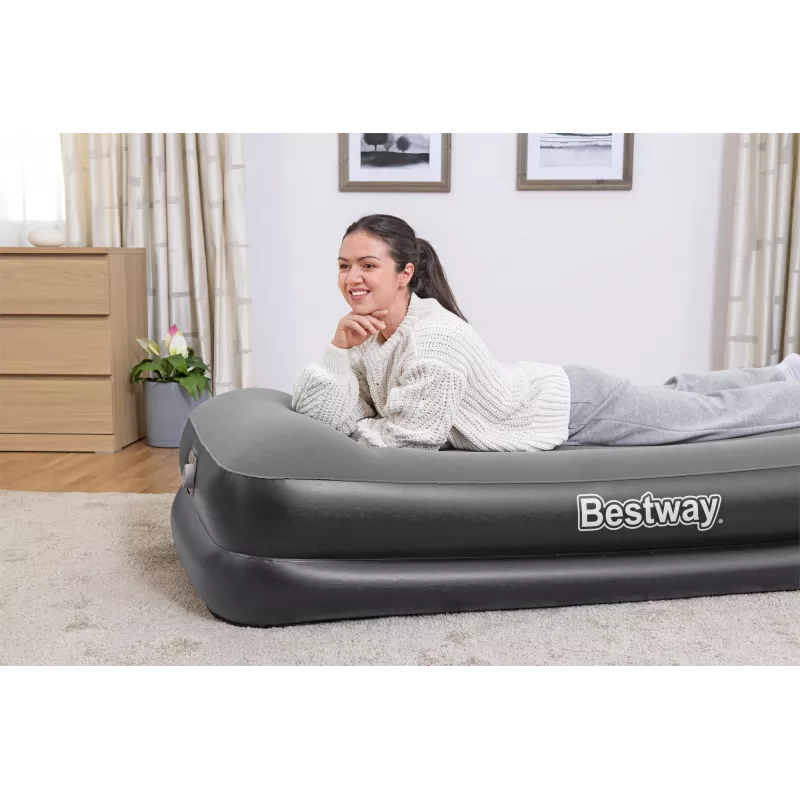 Bestway Tritech õhkmadrats Twin sisseehitatud vahelduvvoolupumbaga ja antimikroobse kattega 1,91 m x 97 cm x 46 cm