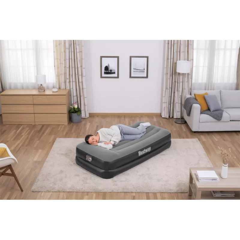 Bestway Tritech õhkmadrats Twin sisseehitatud vahelduvvoolupumbaga ja antimikroobse kattega 1,91 m x 97 cm x 46 cm