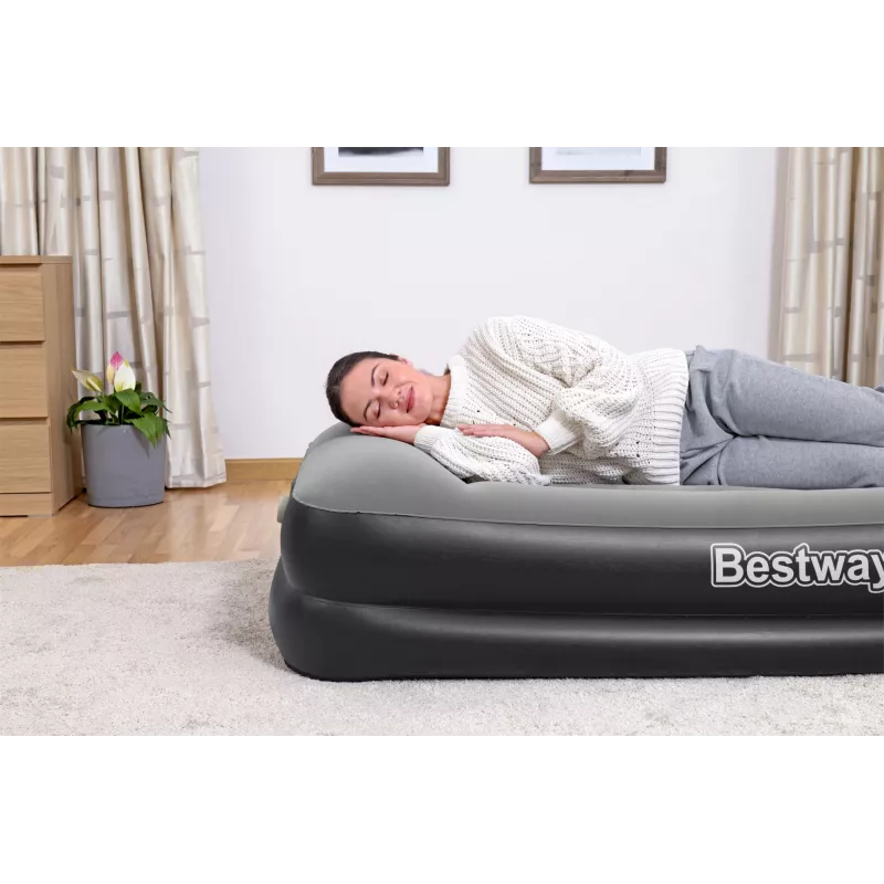 Bestway Tritech õhkmadrats Twin sisseehitatud vahelduvvoolupumbaga ja antimikroobse kattega 1,91 m x 97 cm x 46 cm