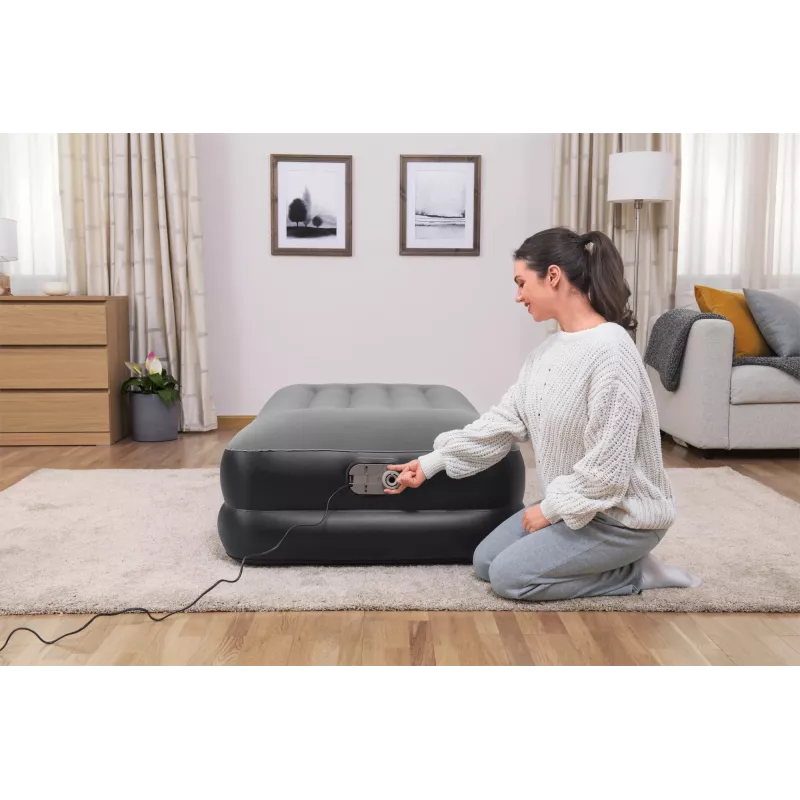 Bestway Tritech õhkmadrats Twin sisseehitatud vahelduvvoolupumbaga ja antimikroobse kattega 1,91 m x 97 cm x 46 cm