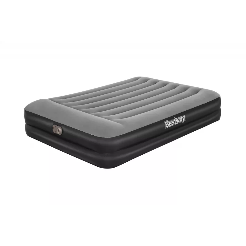 Bestway Tritech Air Mattress Queen koos Built-in AC Pump and Antimicrobial Coating 2.03 m x 1.52 m x 46 cm