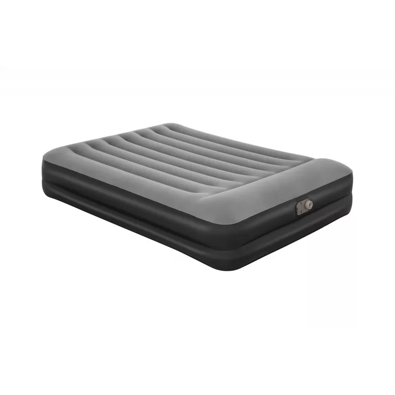 Bestway Tritech Air Mattress Queen koos Built-in AC Pump and Antimicrobial Coating 2.03 m x 1.52 m x 46 cm