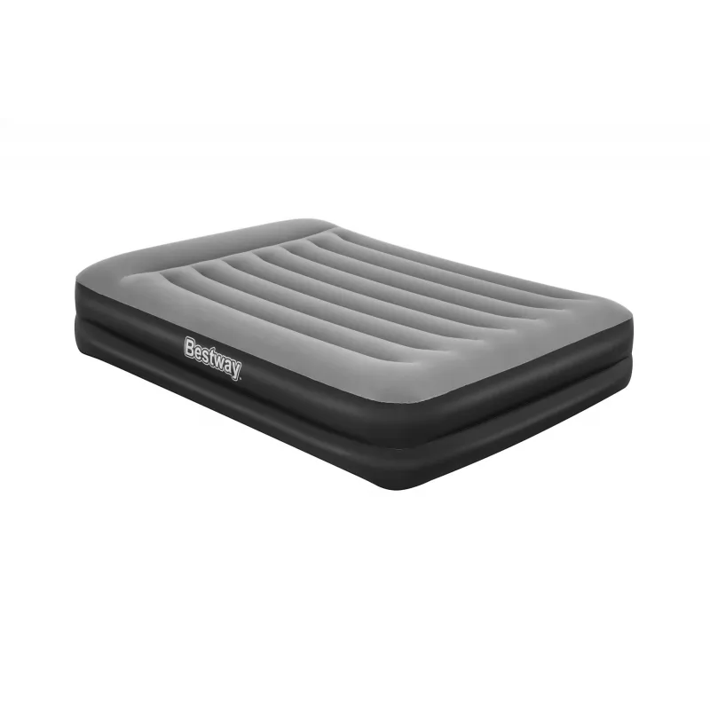 Bestway Tritech Air Mattress Queen koos Built-in AC Pump and Antimicrobial Coating 2.03 m x 1.52 m x 46 cm