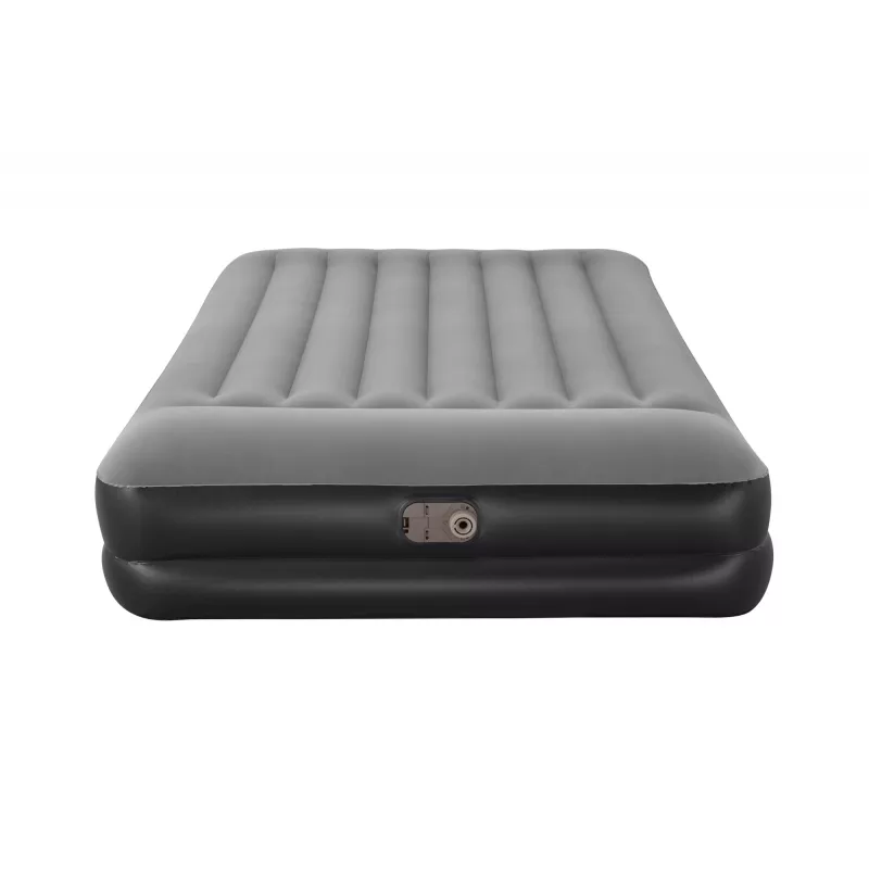 Bestway Tritech Air Mattress Queen koos Built-in AC Pump and Antimicrobial Coating 2.03 m x 1.52 m x 46 cm