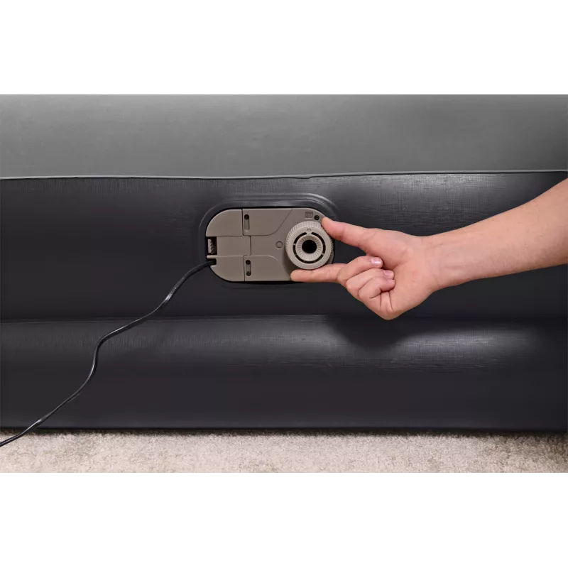 Bestway Tritech Air Mattress Queen koos Built-in AC Pump and Antimicrobial Coating 2.03 m x 1.52 m x 46 cm