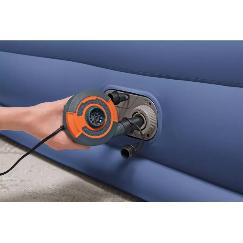 Bestway Tritech Air Mattress Queen koos Built-in AC Pump and Antimicrobial Coating 2.03 m x 1.52 m x 46 cm