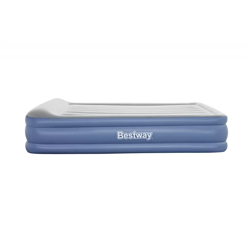 Bestway Tritech Air Mattress Queen koos Built-in AC Pump and Antimicrobial Coating 2.03 m x 1.52 m x 46 cm