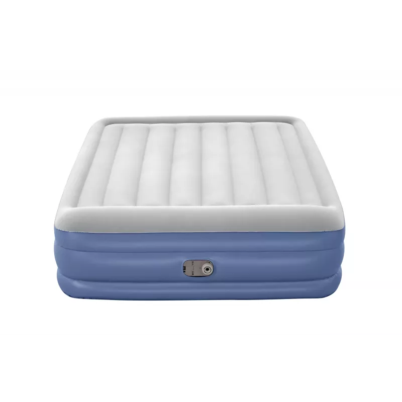Bestway Tritech Air Mattress Queen koos Built-in AC Pump and Antimicrobial Coating 2.03 m x 1.52 m x 46 cm