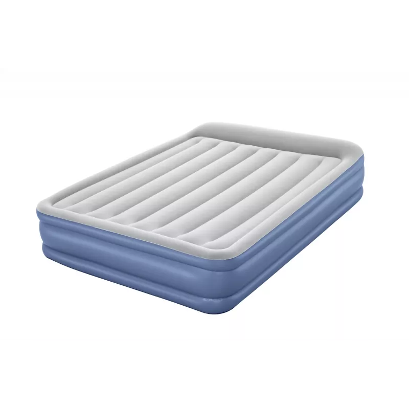 Bestway Tritech Air Mattress Queen koos Built-in AC Pump and Antimicrobial Coating 2.03 m x 1.52 m x 46 cm