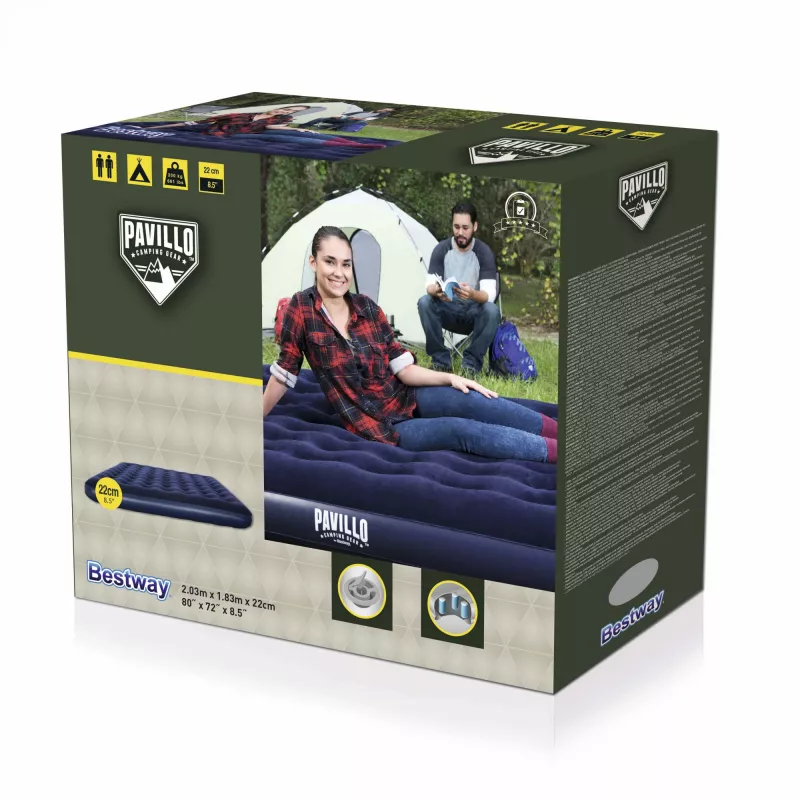 Bestway Flocked õhkmadrats - King - 2,03m x 1,83m x 22cm, kaheinimesemadrats