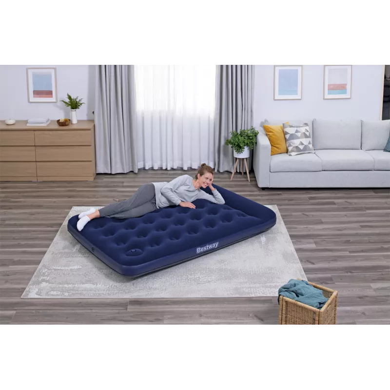 Bestway õhkmadrats täismõõdus sisseehitatud jalgpumbaga 1,91 m x 1,37 m x 28 cm