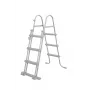 Bestway Flip & Lock maapealse basseini redel 1,07 m, Redel, Hall, Metall, 150 kg, 3 astet, 107 cm