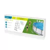 Bestway Flip & Lock maapealse basseini redel 1,07 m, Redel, Hall, Metall, 150 kg, 3 astet, 107 cm