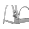 Bestway Flip & Lock maapealse basseini redel 1,07 m, Redel, Hall, Metall, 150 kg, 3 astet, 107 cm