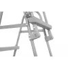 Bestway Flip & Lock maapealse basseini redel 1,07 m, Redel, Hall, Metall, 150 kg, 3 astet, 107 cm