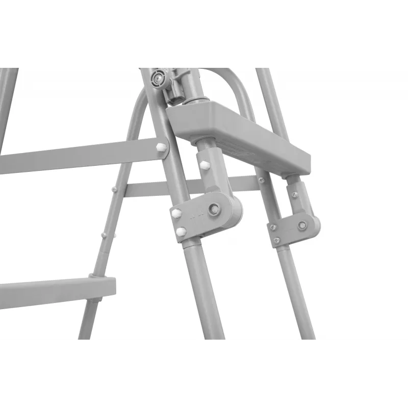 Bestway Flip & Lock maapealse basseini redel 1,07 m, Redel, Hall, Metall, 150 kg, 3 astet, 107 cm