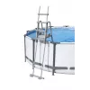Bestway Flip & Lock maapealse basseini redel 1,32 m, Redel, Hall, Metall, Plast, 150 kg, 4 astet, EN16582