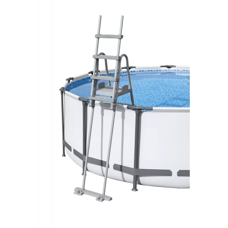 Bestway Flip & Lock maapealse basseini redel 1,32 m, Redel, Hall, Metall, Plast, 150 kg, 4 astet, EN16582