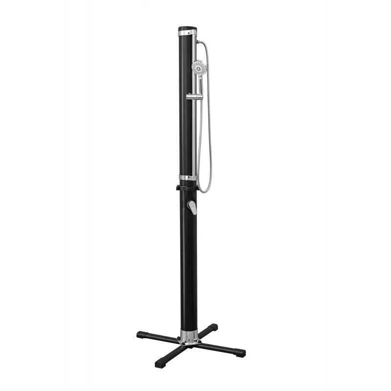 Bestway SolarFlow 5,2 galloni välistingimustes kasutatav dušš, eraldiseisev, must, metall, PVC, 20 L, EN1112, 620 mm